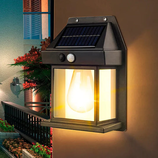 FAROL SOLAR DE PARED CON SENSOR DE MOVIMIENTO OFERTA 4x1 🔥